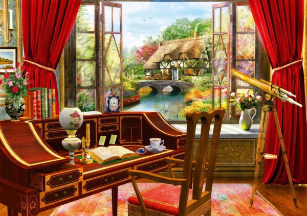 BLUEBIRD, 70320-P, 3663384703201, PUZZLE TEMATICO BLUEBIRD INTERNI STUDY VIEW 1000 PZ