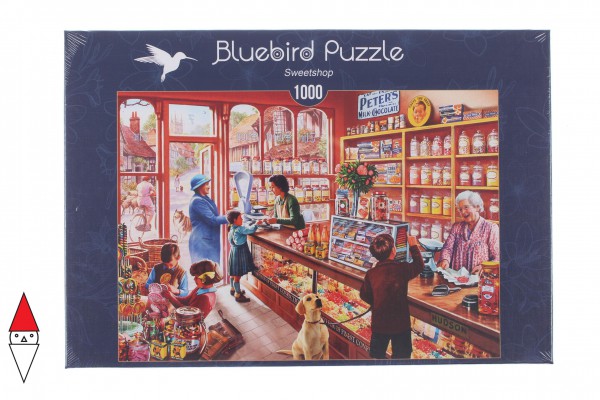 BLUEBIRD, 70318-P, 3663384703188, PUZZLE TEMATICO BLUEBIRD NEGOZI SWEETSHOP 1000 PZ