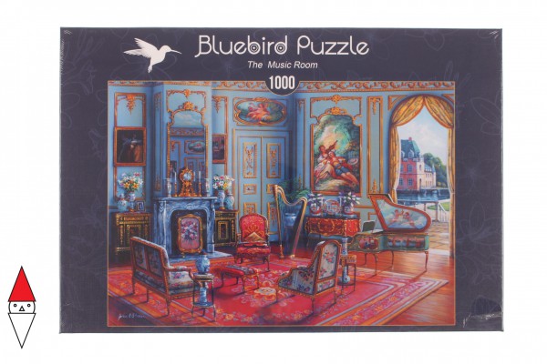 BLUEBIRD, 70341-P, 3663384703416, PUZZLE TEMATICO BLUEBIRD INTERNI THE MUSIC ROOM 1000 PZ