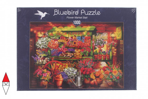 BLUEBIRD, 70333-P, 3663384703331, PUZZLE TEMATICO BLUEBIRD NEGOZI FLOWER MARKET STALL 1000 PZ