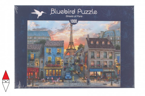 BLUEBIRD, 70111, 3663384701115, PUZZLE PAESAGGI BLUEBIRD CITTA STREETS OF PARIS STRADE DI PARIGI 1000 PZ