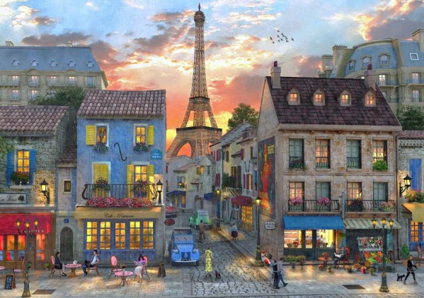BLUEBIRD, 70111, 3663384701115, PUZZLE PAESAGGI BLUEBIRD CITTA STREETS OF PARIS STRADE DI PARIGI 1000 PZ