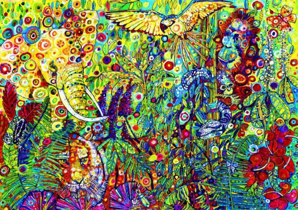 BLUEBIRD, 70409, 3663384704093, PUZZLE GRAFICA BLUEBIRD FORESTA THE RAINFOREST 1500 PZ