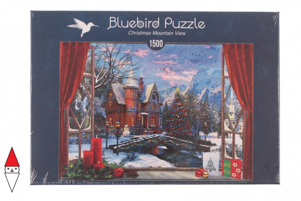 BLUEBIRD, 70190, 3663384701900, PUZZLE TEMATICO BLUEBIRD NATALE CHRISTMAS MOUNTAIN VIEW 1500 PZ