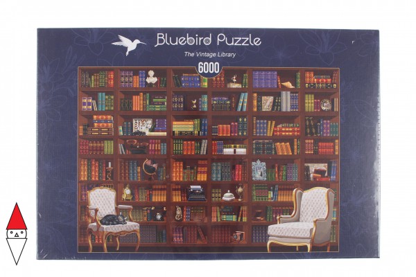 BLUEBIRD, 70252-P, 3663384702525, PUZZLE OGGETTI BLUEBIRD LIBRERIA THE VINTAGE LIBRARY 6000 PZ