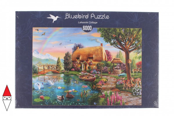 BLUEBIRD, 70254-P, 3663384702549, PUZZLE EDIFICI BLUEBIRD COTTAGES E CHALETS LAKESIDE COTTAGE 6000 PZ