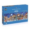 GIBSONS, G5053, 5012269050530, PUZZLE TEMATICO GIBSONS NATALE YULETIDE DELIVERIES 2X500 PZ