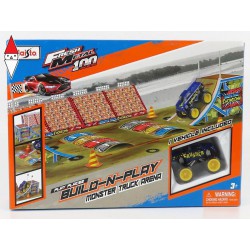 , , , 1/43 MAISTO ACCESSORIES DIORAMA - SET BUILD MONSTER TRUCK ARENA GREY BLUE