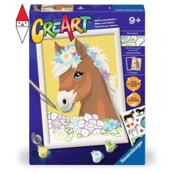 , , , GIOCO EDUCATIVO RAVENSBURGER CREART SERIE D CAVALLO TRA I FIORI