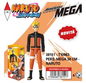 , , , ACTION FIGURE BANDAI ANIME HEROES - PERS. MEGA 30 CM - NARUTO