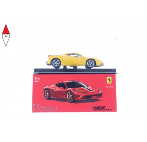 , , , MODELLINO BBURAGO 458 SPECIALE SIGNATURE 1/43 GIALLA