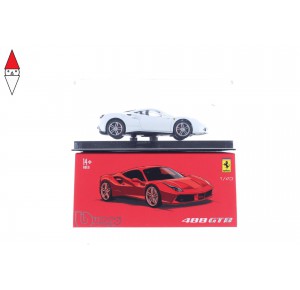 , , , MODELLINO BBURAGO 488 GTB SIGNATURE 1/43 BIANCA