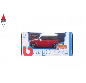 , , , MODELLINO BBURAGO MINI COOPER 8 1/43 RED