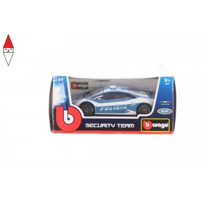 , , , MODELLINO BBURAGO LAMBORGHINI HURRACAN LP 610-4 1/43 POLIZIA SECURITY TEAM