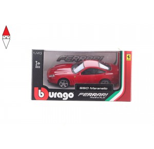 , , , MODELLINO BBURAGO FERRARI 550 MARANELLO 1/43 ROSSA