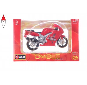 , , , MODELLINO BBURAGO KAWASAKI NINJA ZX-7R 1/18 ROSSA