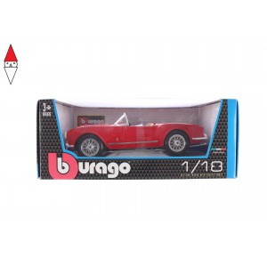 , , , MODELLINO BBURAGO LANCIA AURELIA B24 SPIDER 1955 1/18 RED