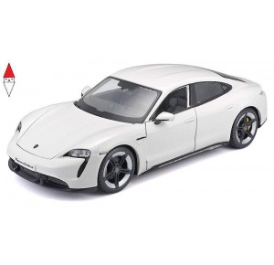 , , , MODELLINO BBURAGO 1/24 PORSCHE TAYCAN BIANCO/BLU