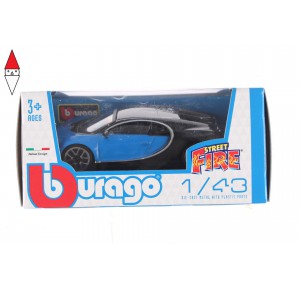 , , , MODELLINO BBURAGO BURAGO BUGATTI CHIRON BLU 1/43