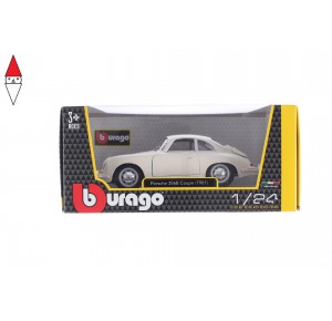 , , , MODELLINO BBURAGO PORSCHE 356 B COUPE 1/24 BEIGE