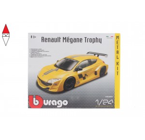 , , , MODELLINO BBURAGO RENAULT MEGANE TROPHY 1/24 METAL KIT