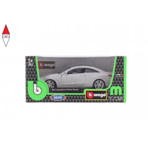 , , , MODELLINO BBURAGO MERCEDES BENZ E CLASS COUPE 1/32 GRIGIA