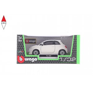 , , , MODELLINO BBURAGO FIAT 500 1/32 BIANCA