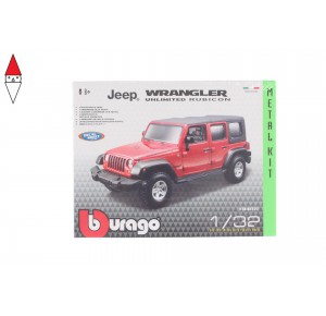 , , , MODELLINO BBURAGO JEEP WRANGLER UNLIMITED RUBICON 1/32 METAL KIT