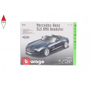 , , , MODELLINO BBURAGO MERCEDES BENZ SLS AMG ROADSTER 1/32 METAL KIT