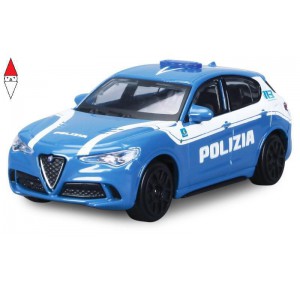 , , , MODELLINO BBURAGO 1/24 ALFA ROMEO STELVIO POLIZIA