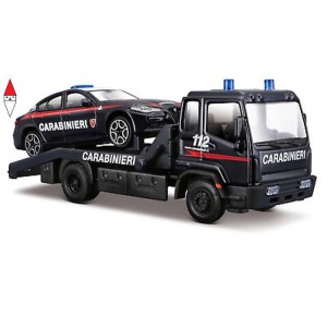, , , MEZZO CITY SERVICE BBURAGO 1/43 CARRO ATTREZZI CARABINIERI CON AUTO