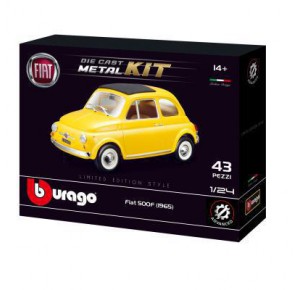 , , , MODELLINO BBURAGO 1/24 MODEL KIT FIAT 500F (1965)