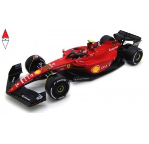 , , , MODELLINO BBURAGO 1/18 FERRARI F1-75 (2022) (WITH HELMET) 55 (SAINZ)