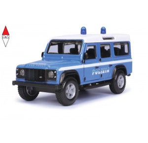 , , , MODELLINO BBURAGO 1/32 LAND ROVER DEFENDER WITH POLIZIA LIVERY