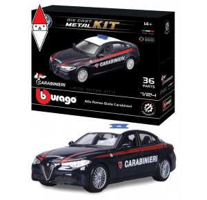 , , , MODELLINO BBURAGO 1/24 MODEL KIT GIULIA CARABINIERI