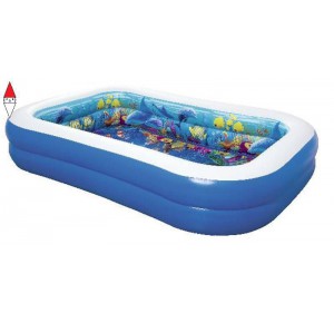 , , , GIOCO ESTIVO BEST WAY (GONFIABILE) PISCINA AVVENTURA MARINA 3D CM 262X175X51