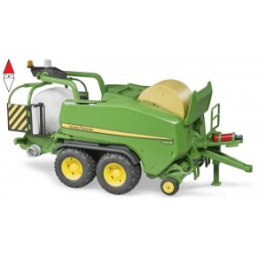 , , , MODELLINO BRUDER RIMORCHIO JOHN DEERE PRESSABALLE C441R