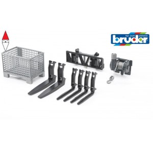 , , , MODELLINO BRUDER ACCESSORIO: FORCHE CESTA E VERRICELLO