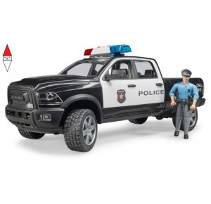 , , , MODELLINO BRUDER RAM 2500 POLIZIA CON POLIZIOTTO
