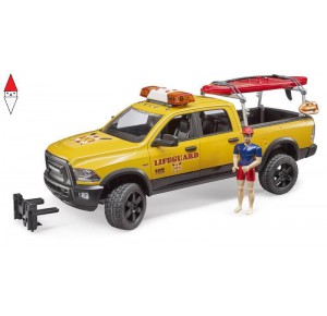 , , , MODELLINO BRUDER RAM 2500 POWER WAGON GUARDASPIAGGIA CON STAND UP PADDLE