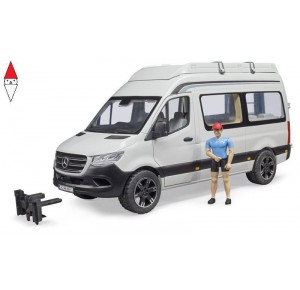 , , , ACTION FIGURE BRUDER MB SPRINTER CAMPER CON PERSONAGGIO