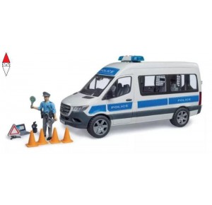 , , , MODELLINO BRUDER MB SPRINTER POLIZIA CON LUCI E SUONO