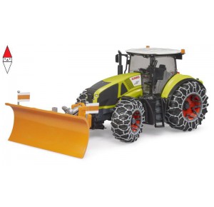 , , , VEICOLO GIOCATTOLO BRUDER TRATTORE CLAAS AXION 950 CON CATENE E SPALANEVE