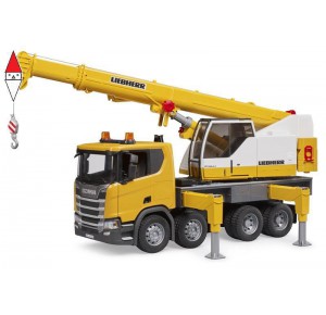 , , , MODELLINO BRUDER AUTOGRU LIEBHERR SCANIA SUPER 560R CON MODULO LIGHT + SOUND