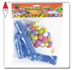 , , , PARTY E CARNEVALE CARNIVAL-TOYS 30 PALLINE C/PISTOLA IN BUSTA C/CAV.