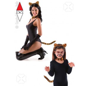 , , , PARTY E CARNEVALE CARNIVAL-TOYS SET TIGROTTA (CERCHIETTO CODA E PAPILLON)