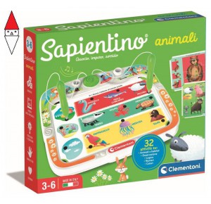 , , , GIOCO EDUCATIVO CLEMENTONI SAPIENTINO ANIMALI
