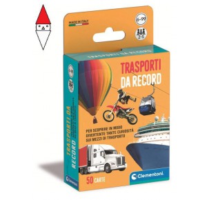 , , , CARTE DA GIOCO CLEMENTONI CARTE TRASPORTI DA RECORD