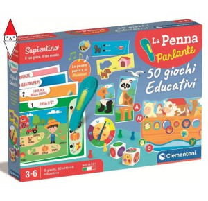 , , , GIOCO EDUCATIVO CLEMENTONI LA PENNA INTERATTIVA 50 GIOCHI EDUCATIVI