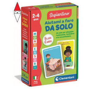 , , , GIOCO EDUCATIVO CLEMENTONI MONTESSORI FLASHCARDS AIUTAMI A FARE DA SOLO